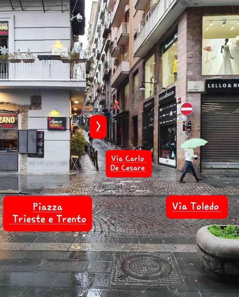 Traversa Toledo, Intero Appartamento Al Plebiscito Napoli Bagian luar foto
